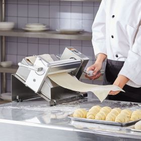 Manual Dough Sheeter Machine Max 1/2' Dough Roller Pastry Press Machine (Option: Silver)