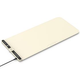 Silicone Food Warming Mat, 9 Temps, 6H Timer, Child Lock, Roll-Up Design (Color: Beige, size: 8-plate)